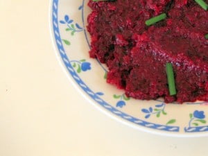Beet soup with ginger and Cumin