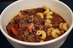 lentil and lamb soup with noodles