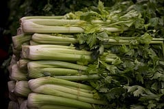 Celery Heads in the Market