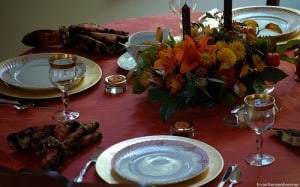 thanksgiving table setting