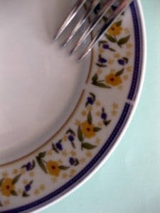 plate and fork