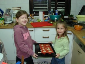 Abbi's girls cooking