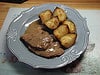 Pot roast and roasted potatoes