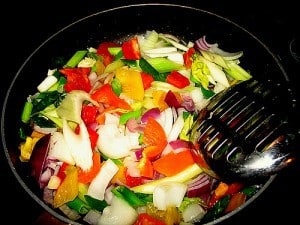 stir-fry-vegetables tuna