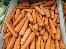 carrots at a market