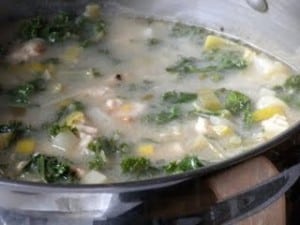 dijon chicken stew with kale