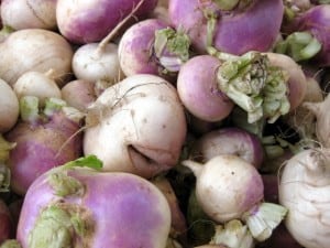 turnips in the shuk