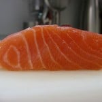 raw salmon