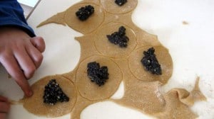 hamantashen pastry for Purim cookies with poppyseed filling