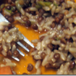 Recipe: Brown Rice with Leeks, Carrots and Black Lentils