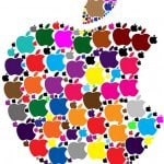 image: artistic apple for Rosh Hashana menu