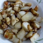 Jerusalem artichoke with olive oil and garlic