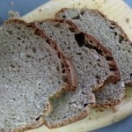 Sourdough oatmeal bread slices