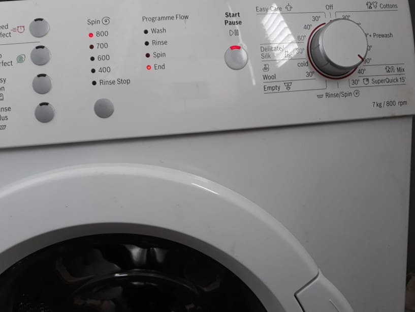 washing machine settings